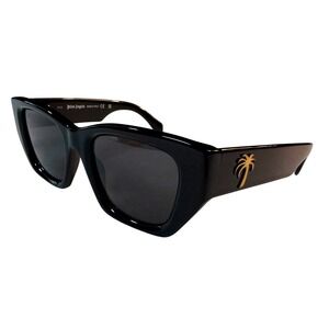 Palm Angels Sunglasses Black Gold PERI034 1007 Italy NWT